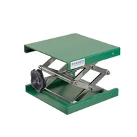 Jack, platform size 400x400mm, Alu green, platic coated